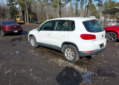 2014 Volkswagen Tiguan S из США, поврежденный, VIN WVGBV3AX7EW596246